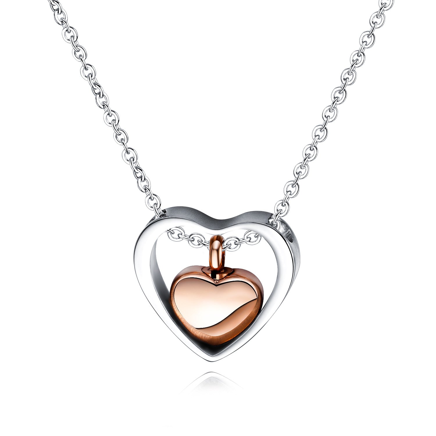 Wholesale Openable Love Titanium Steel Necklace